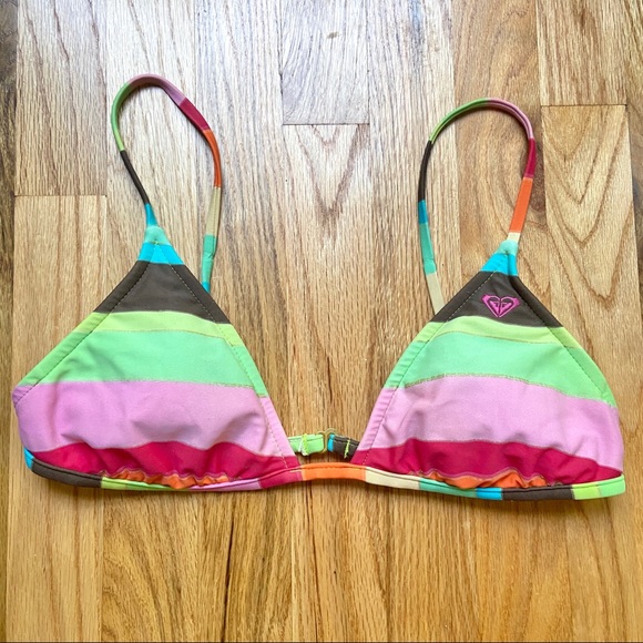 ROXY Colorful Rainbow Striped Bikini - Picture 9 of 12